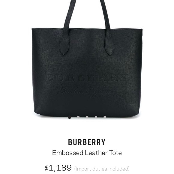 burberry embossed bag